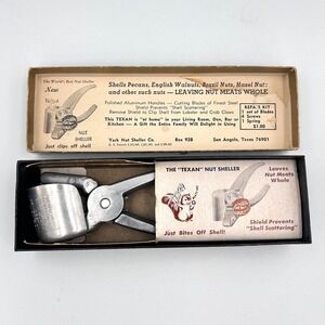 Vintage Nutcracker Texan Nut Sheller Mid Century Collectible Original Box USA